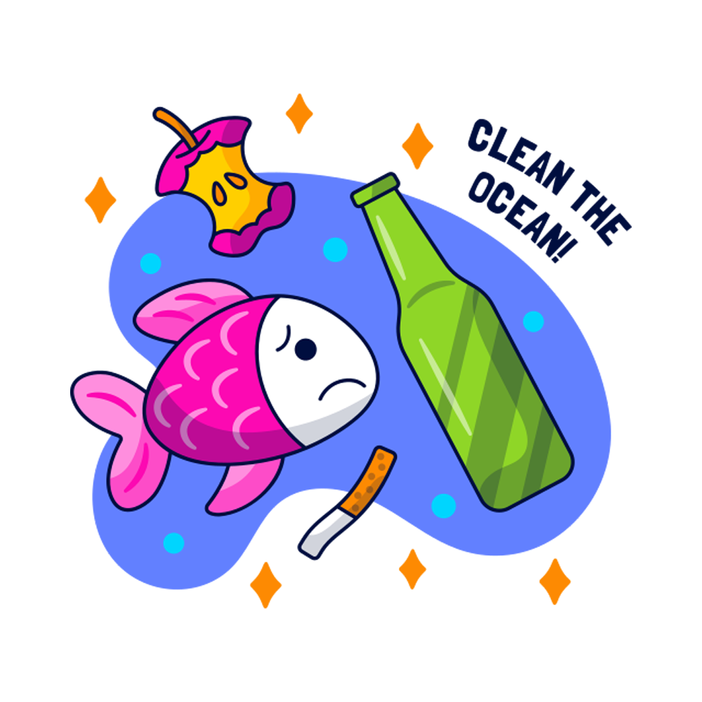 Ocean Free Sticker Transparent Gallery