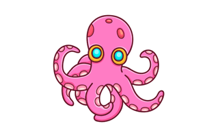 Octopus Sticker PNG
