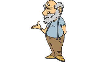 Old Man Cartoon PNG
