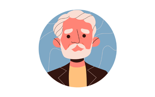 Old Man Sticker PNG