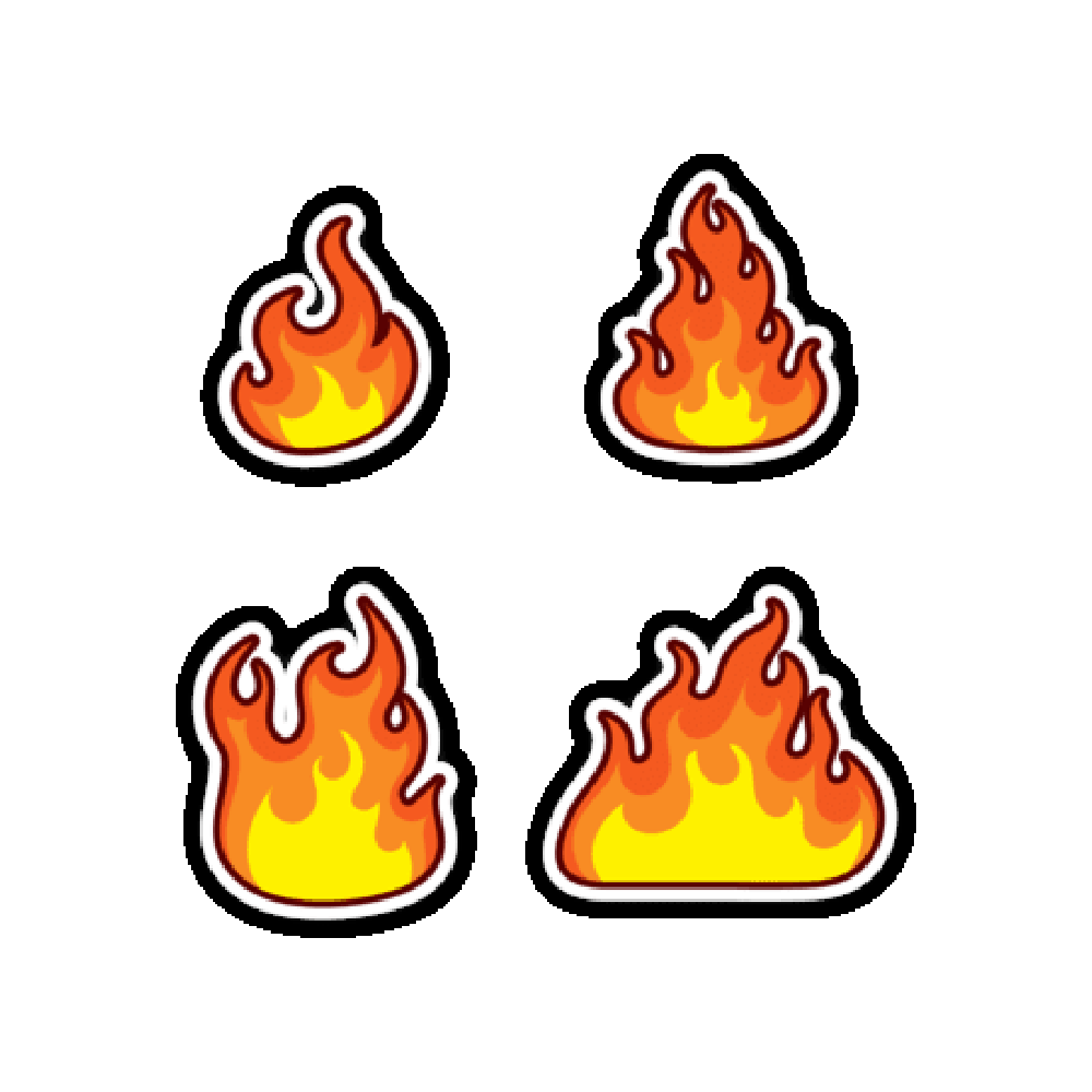 On Fire Sticker Transparent Photo