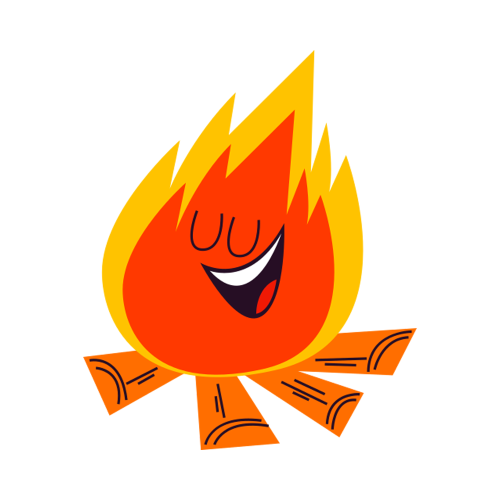 On Fire Sticker Transparent Picture