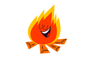 On Fire Sticker PNG