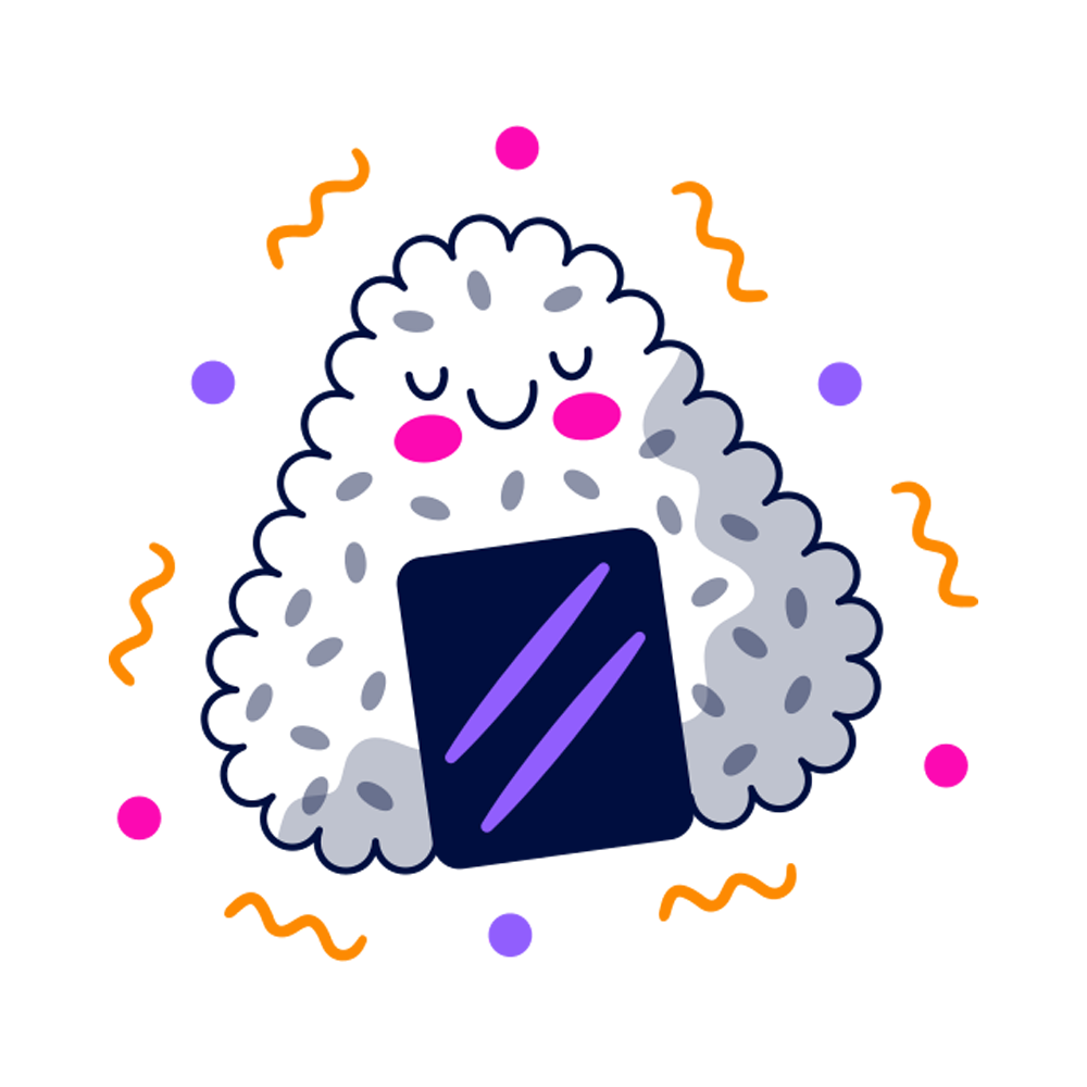 Onigiri Free Sticker Transparent Clipart