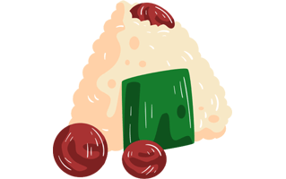 Onigiri Sticker PNG