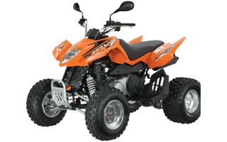 Orange ATV Quad Bike PNG