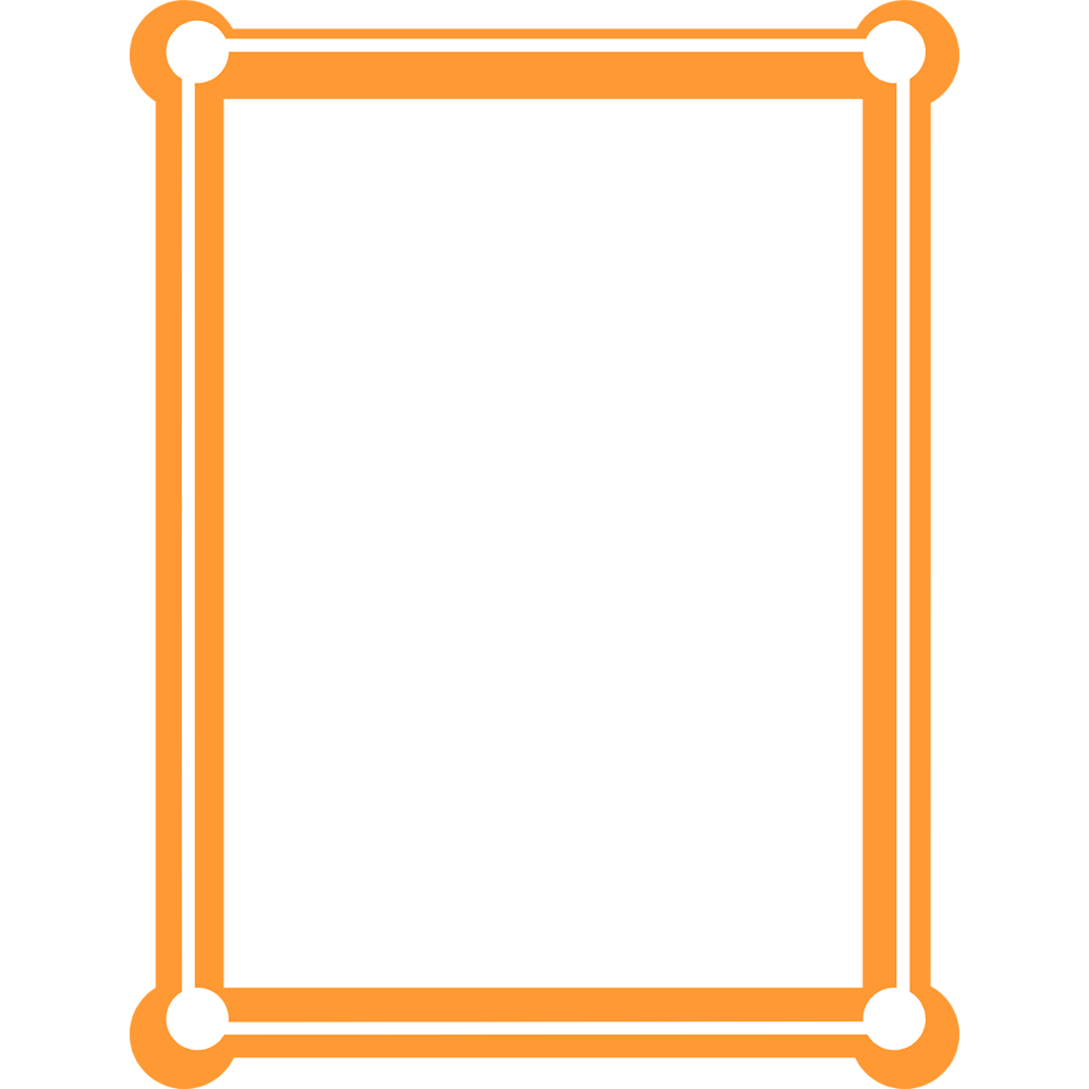 Orange Border Frame Transparent Photo