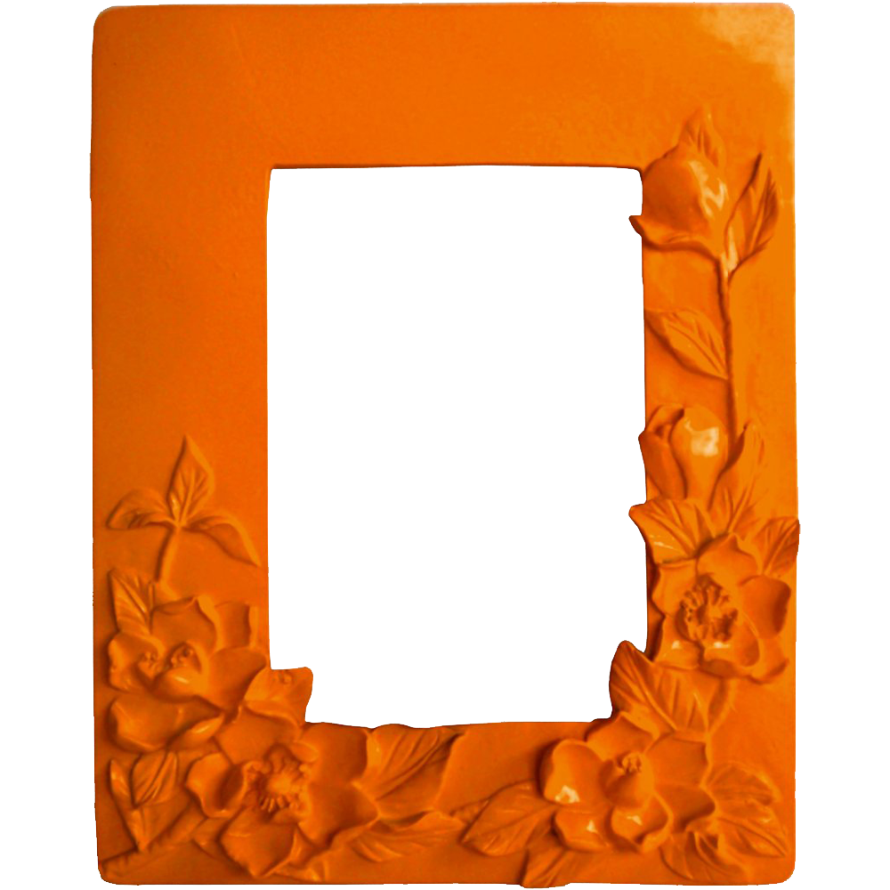 Orange Border Frame Transparent Clipart