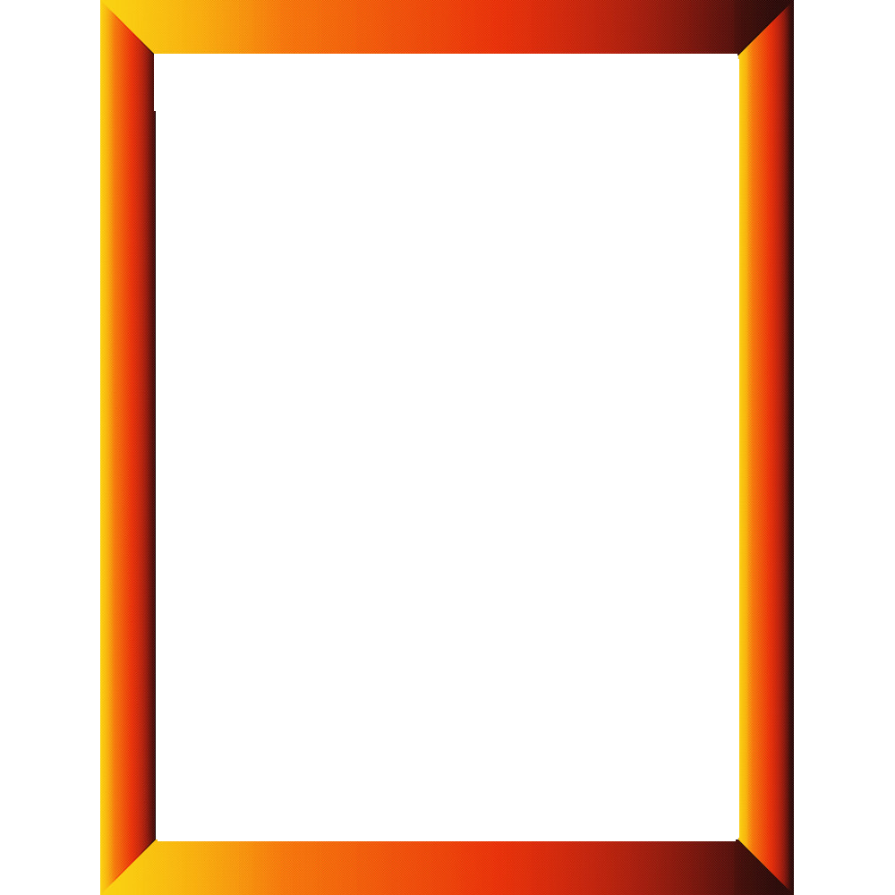 Orange Border Frame Transparent Gallery
