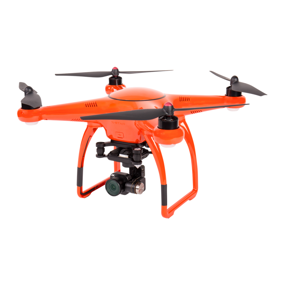 Orange Drone Transparent Image