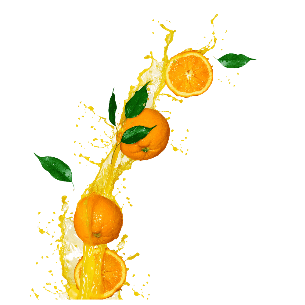 Orange Juice Splash Transparent Clipart