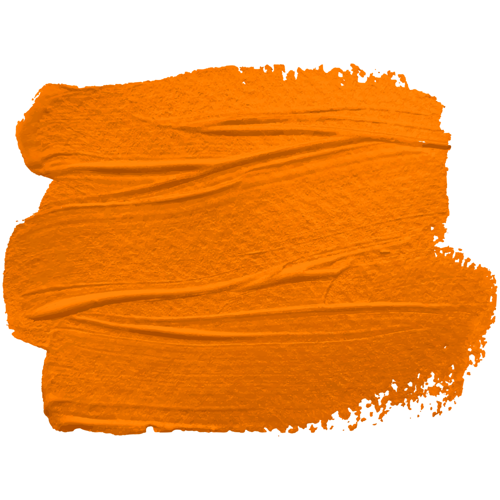 Orange Paint Transparent Picture