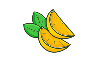 Orange Slice Free Sticker