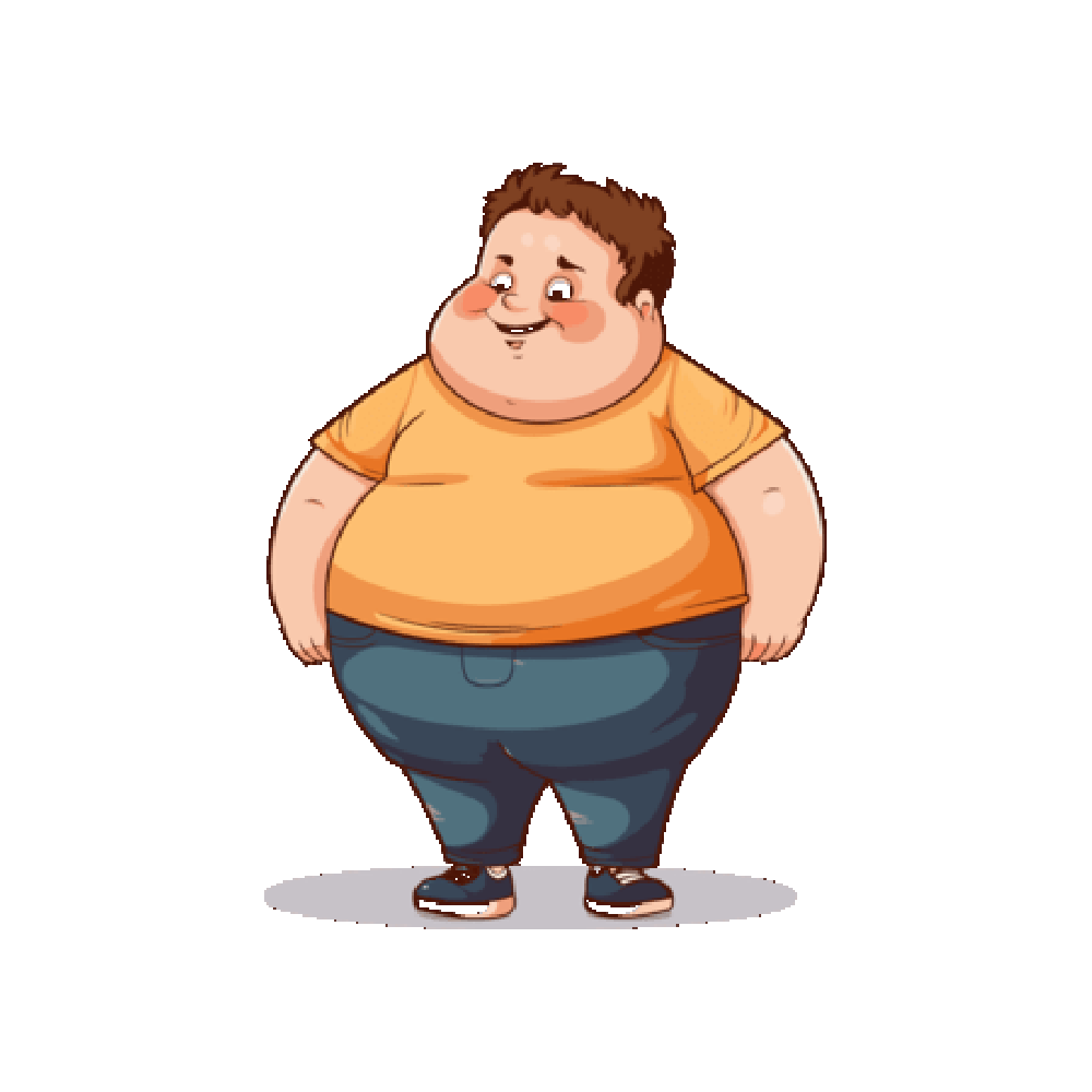 Overweight Free Sticker Transparent Photo