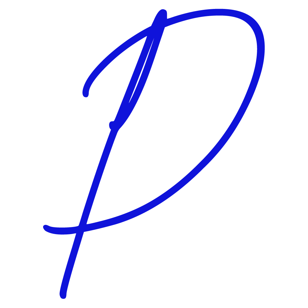 P Alphabet Blue Transparent Image