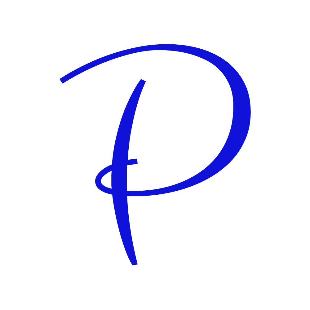 P Alphabet Blue Transparent Photo