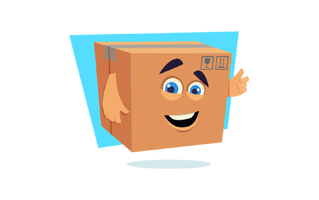 Package Box Sticker PNG