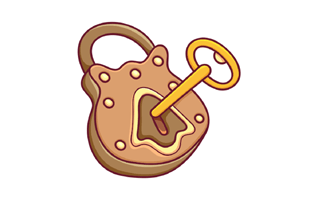 Padlock Sticker PNG