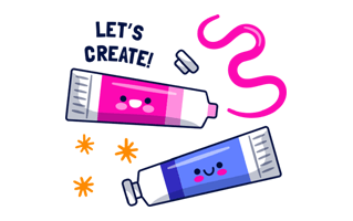 Paint Tube Sticker PNG