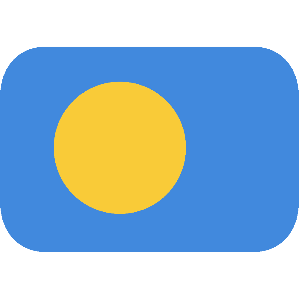 Palau Flag Transparent Clipart