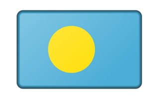 Palau Flag PNG