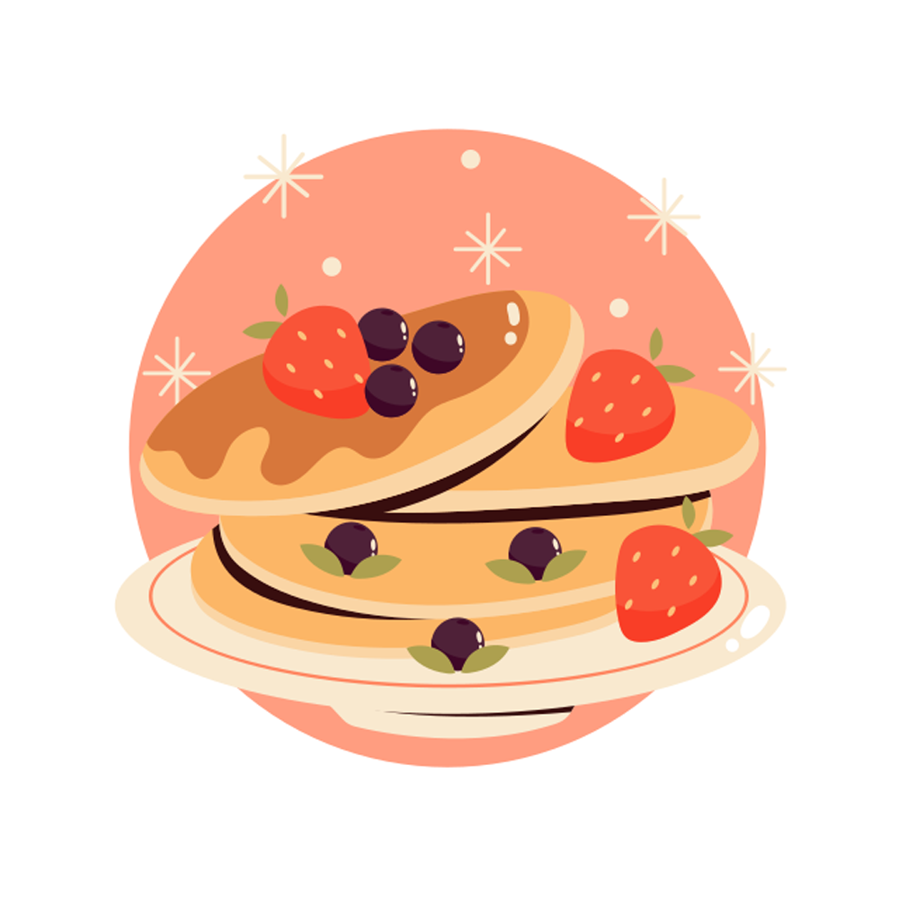 Pancakes Free Sticker Transparent Image