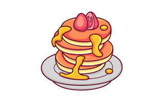 Pancakes Sticker PNG