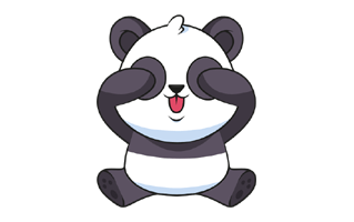 Panda Bear Sticker PNG