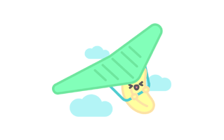 Paragliding Free Sticker