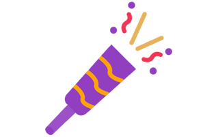 Party Blower Sticker PNG
