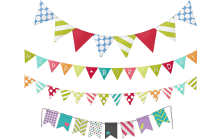 Party Flags PNG