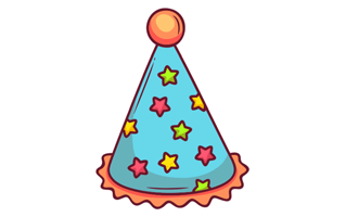 Party Hat Sticker PNG