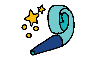 Party Horn Sticker PNG