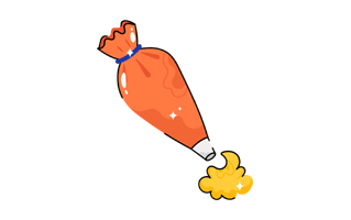 Pastry Bag Free Sticker PNG