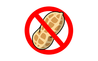 Peanut Free Sticker PNG