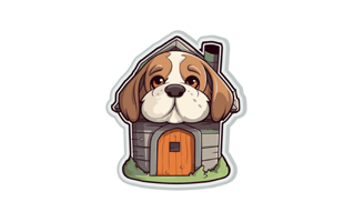 Pet House Free Sticker PNG