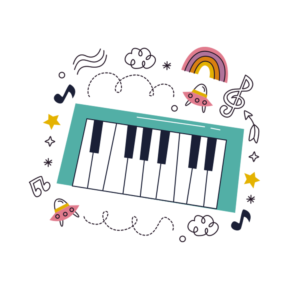 Piano Free Sticker Transparent Photo