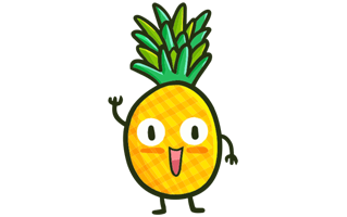 Pineapple Free Sticker PNG
