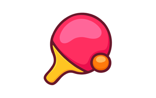 Ping Pong Free Sticker PNG