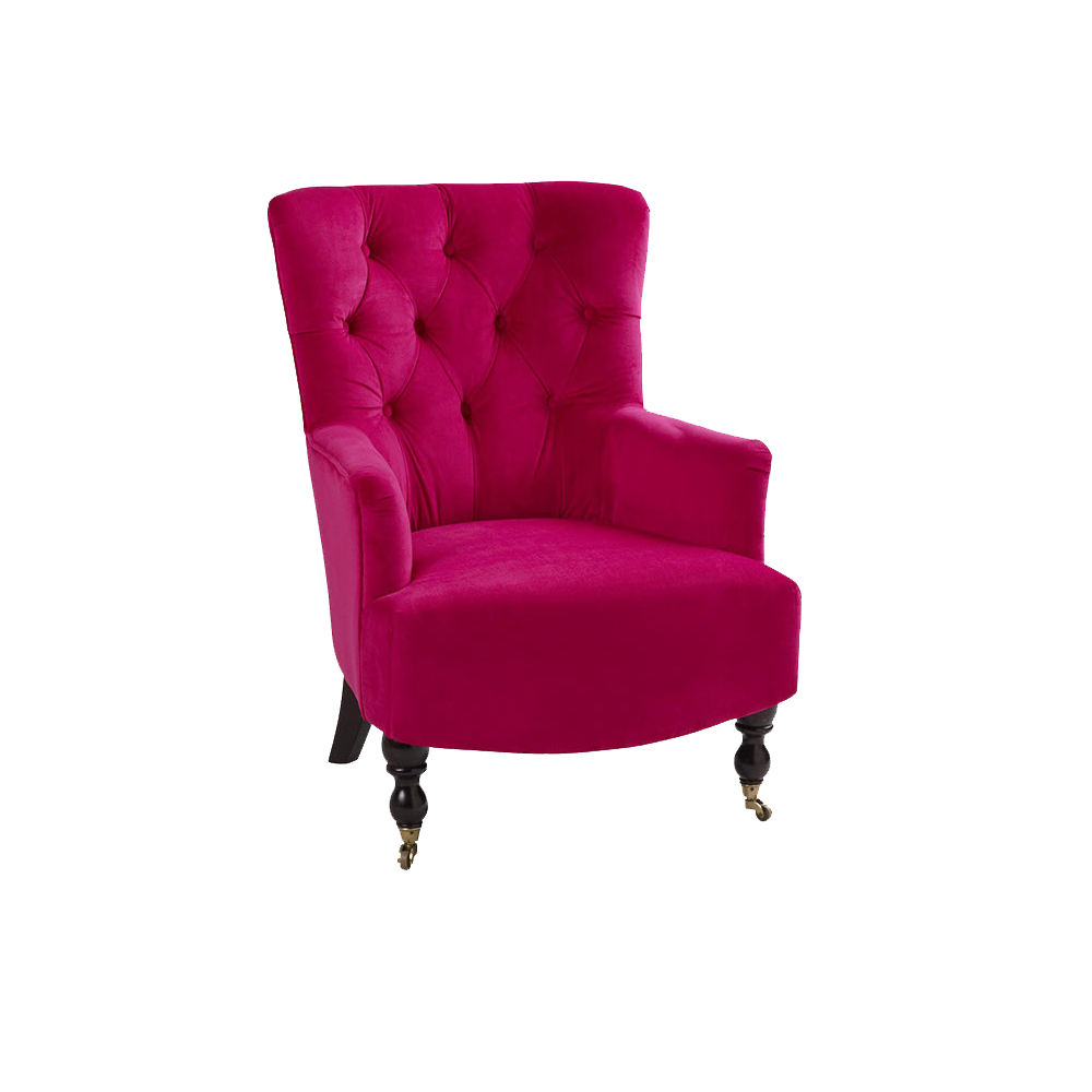 Pink Armchair  Transparent Image