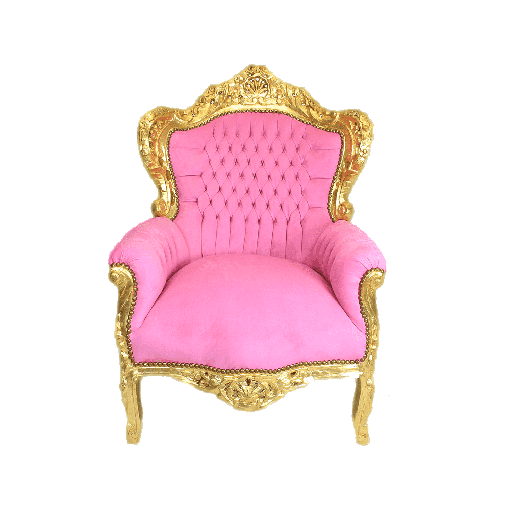 Pink Armchair Transparent Picture