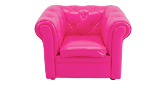 Pink Armchair PNG