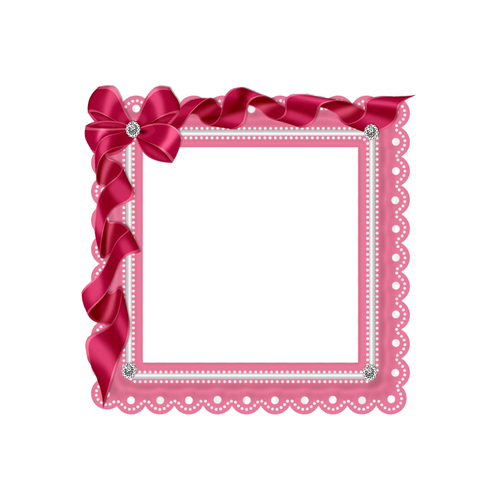 Pink Border Frame Transparent Clipart