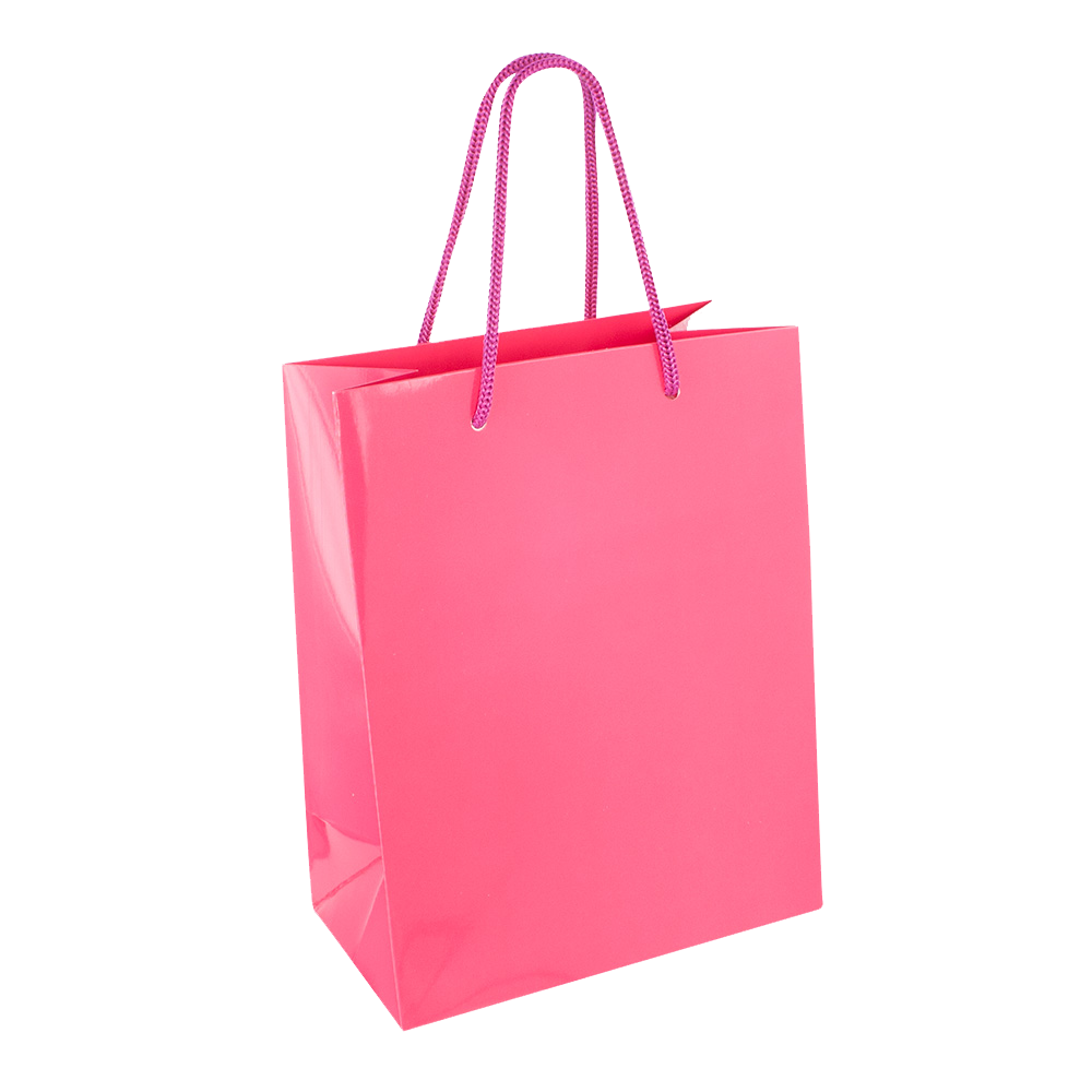 Pink Paper Bag Transparent Clipart