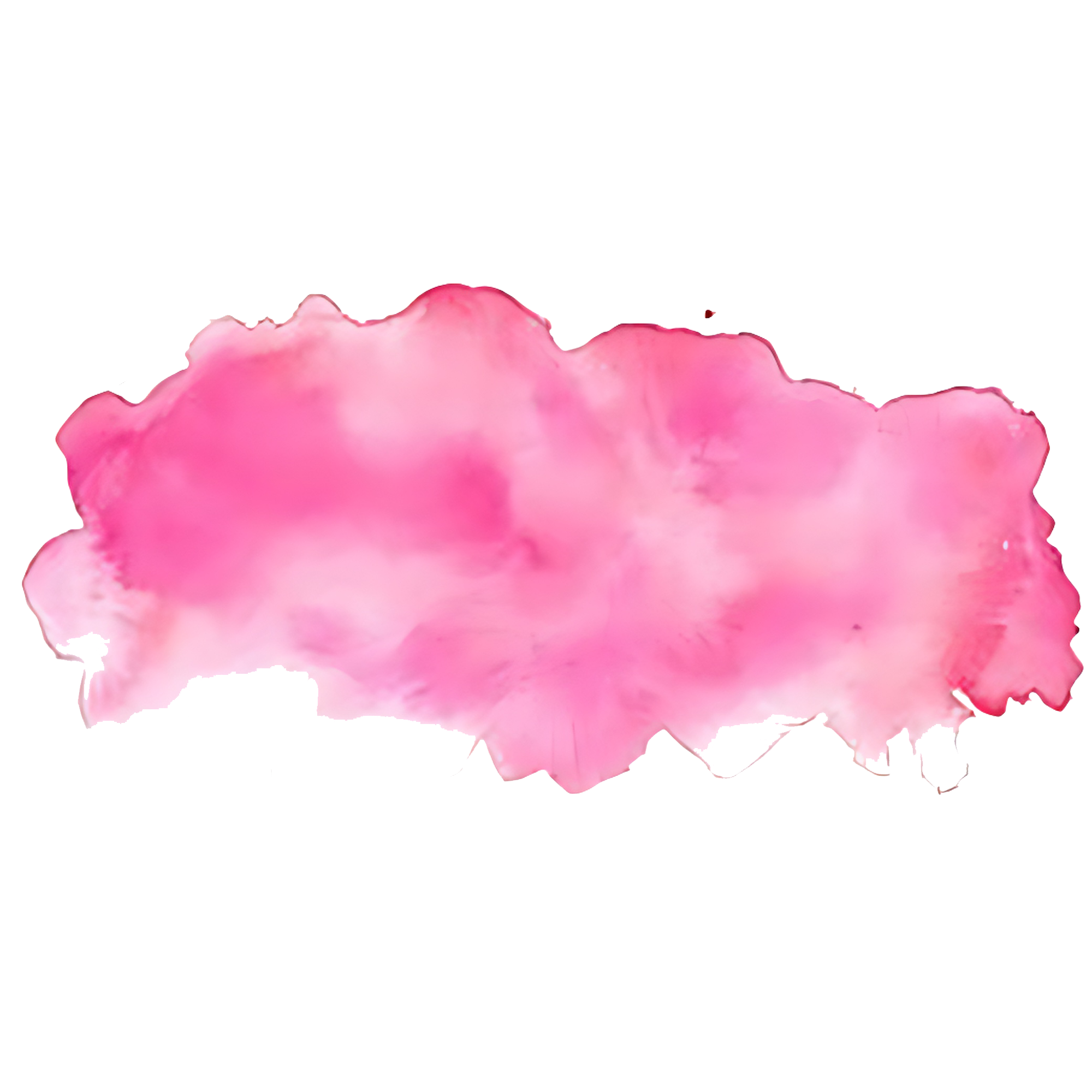 Pink Watercolour  Transparent Clipart