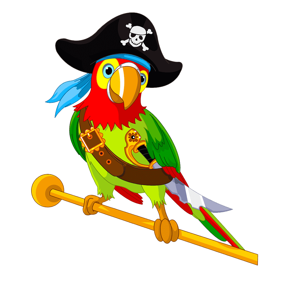 Pirate Parrot  Transparent Photo