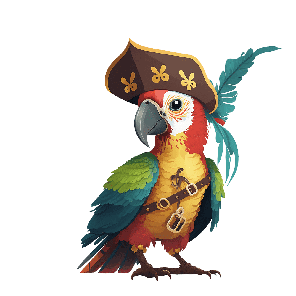 Pirate Parrot  Transparent Gallery