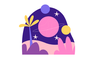 Planet Sticker PNG