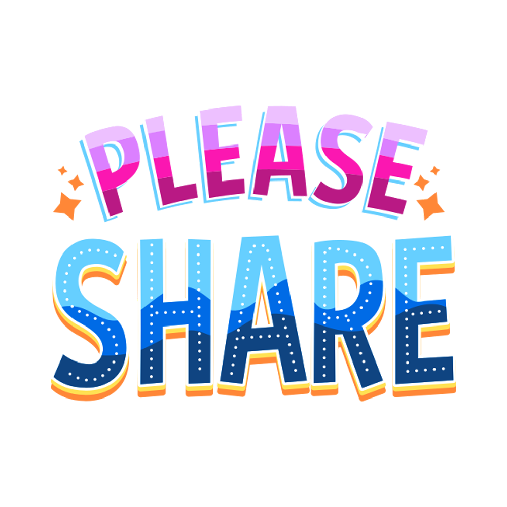 Please Share Sticker Transparent Image
