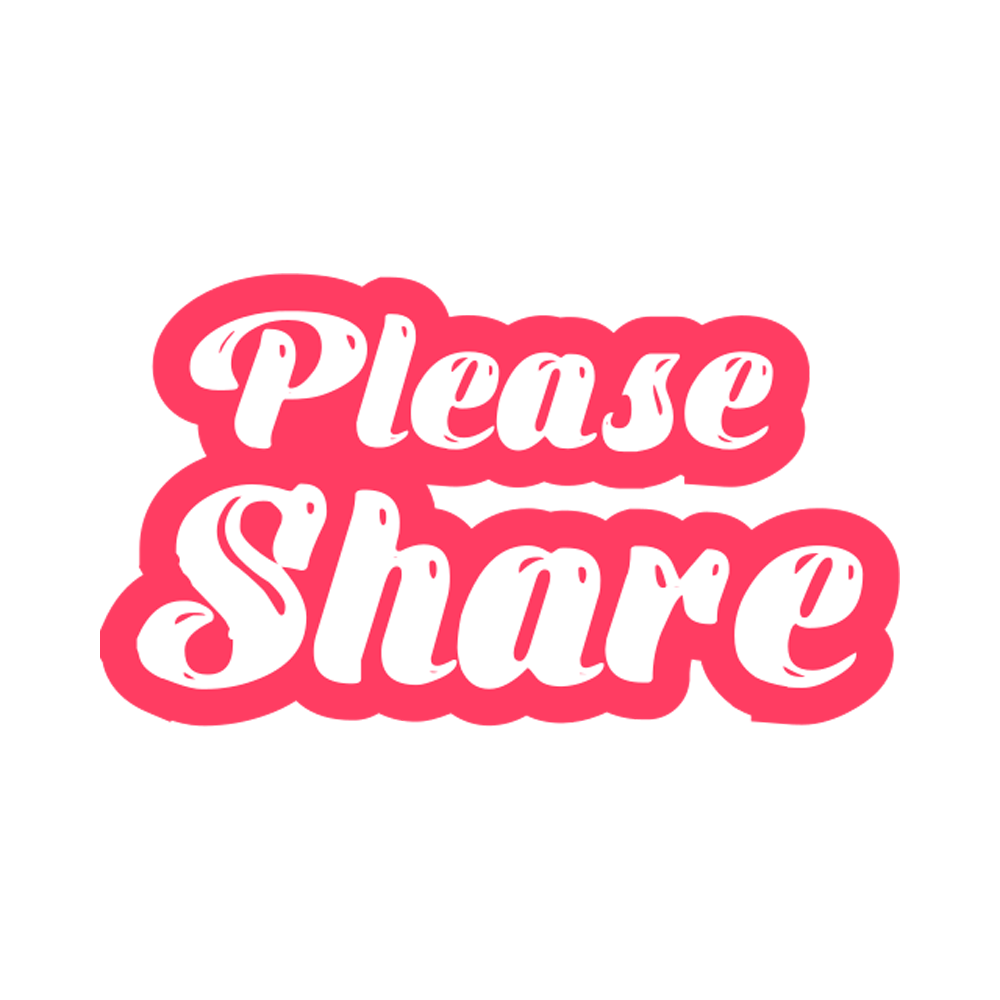 Please Share Sticker Transparent Photo